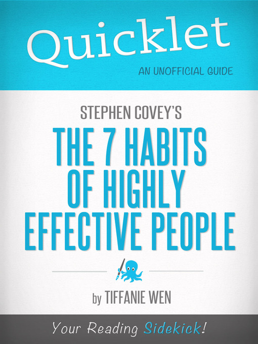 Title details for Quicklet on Stephen R. Covey's The 7 Habits Of Highly Effective People by Sandra McCutcheon-Maloney - Available